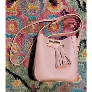 Katie Loxton Blair Bucket Bag Vegan Leather Pink Small